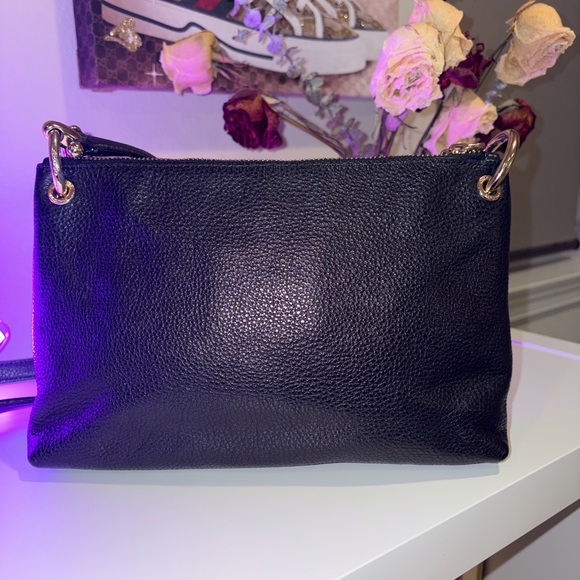 Coach Mia Crossbody Signature Canvas Brown Black Gold F76646 EUC - Picture 3 of 13